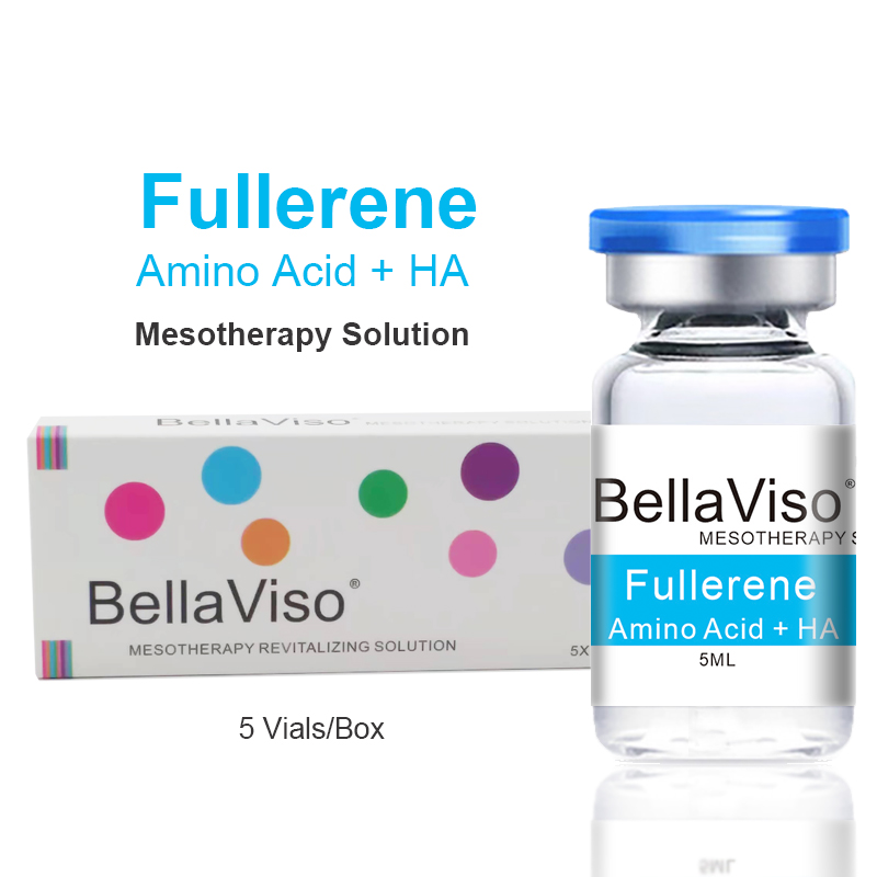 BellaViso Facial Care Meso Serum Fullerene Amino Acid Hyaluronic Acid Skin Antioxidant Revitalization Mesotherapy Solution