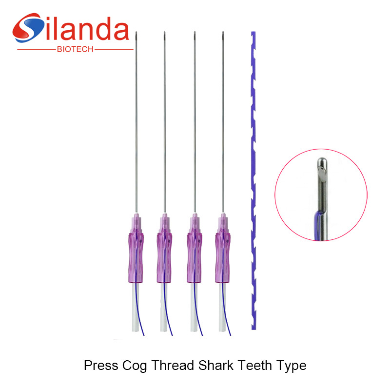 Dermabelle Lift PDO Shark Teeth Molding Press Cog Thread W Blunt
