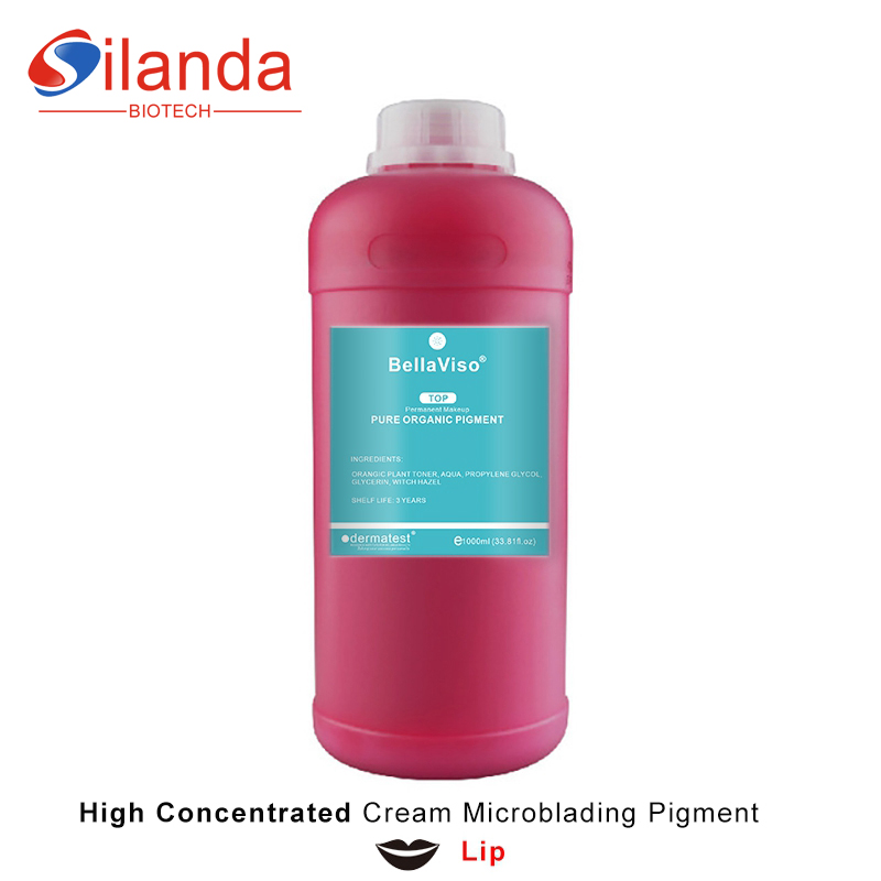 BellaViso High Concentrated Cream Lip Microblading Pigment Germany Pure Organic Semi Permanent Makeup PMU Tattoo Ink 1000 mL