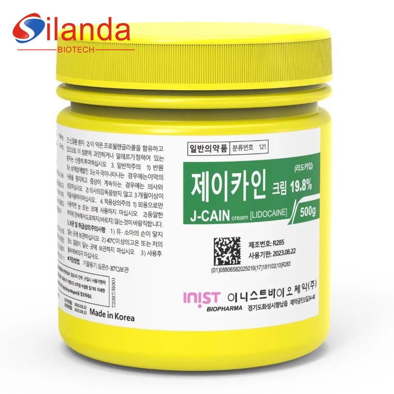 J CAIN 19.8% Tattoo Numbing Cream Lidocaine 500g